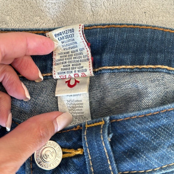 EUC True Religion “Julie” Skinny Jeans - Sz 28 - Picture 5 of 11